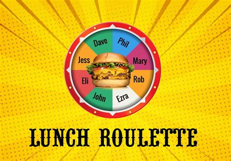 takeout roulette|lunch roulette.